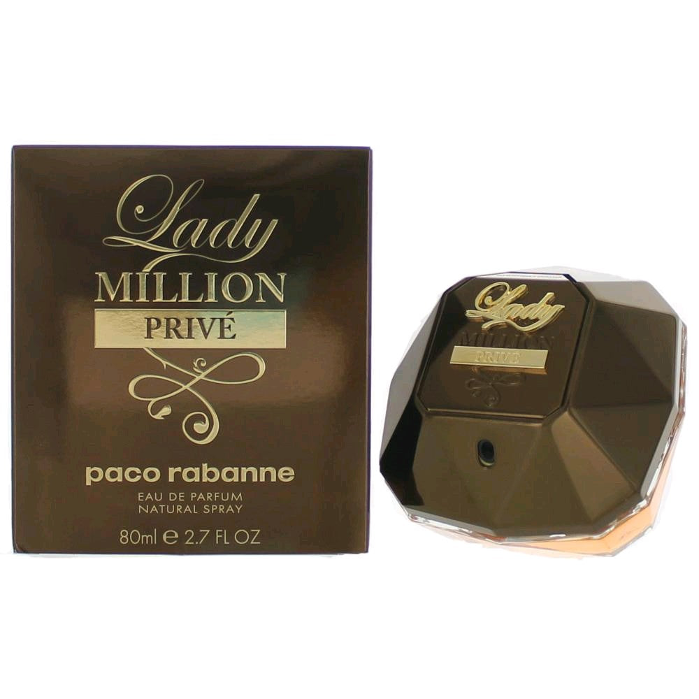 Bottle of Lady Million Prive by Paco Rabanne, 2.7 oz Eau De Parfum Spray for Women